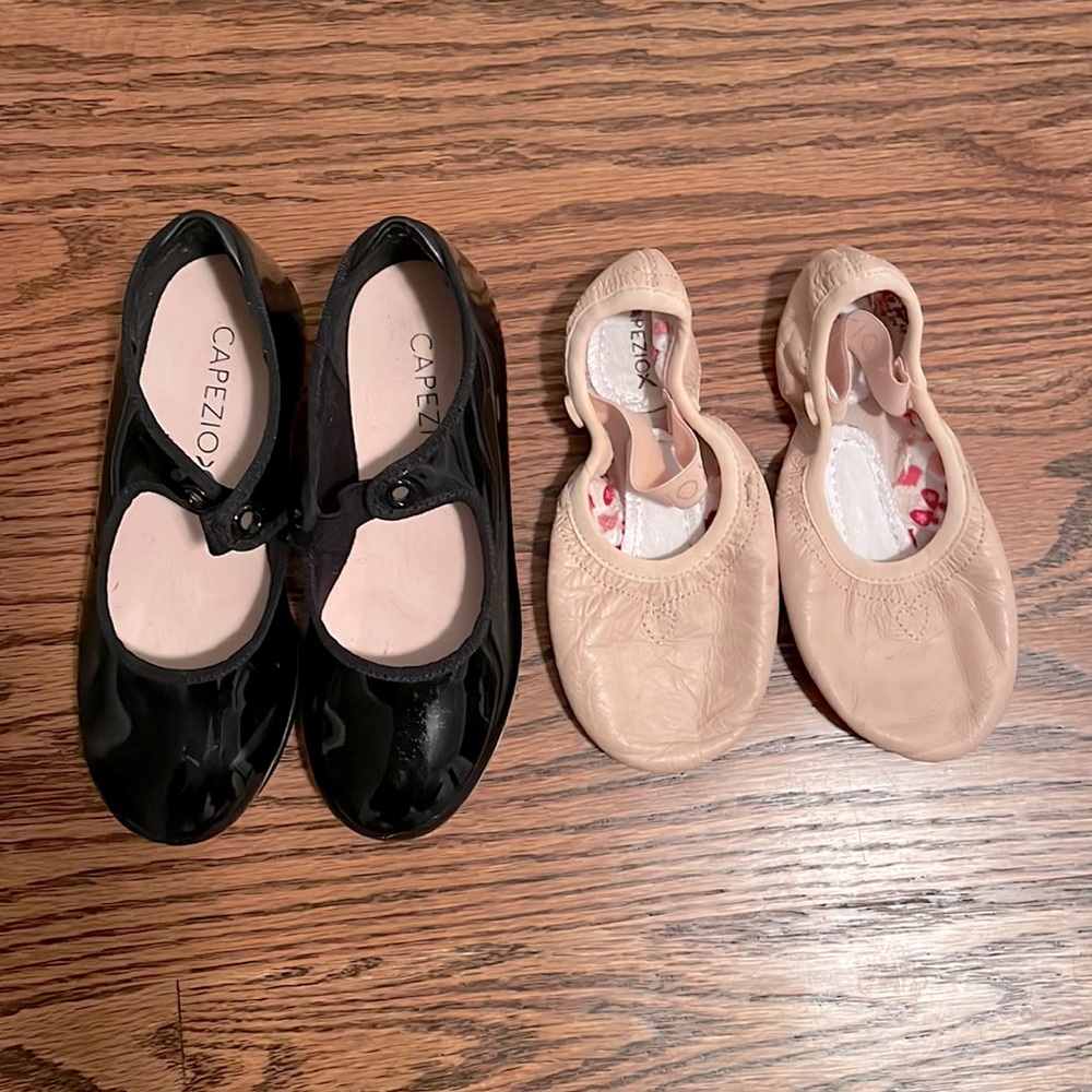 Capezio Ballet and Tap shoe set. Kids size 11. Gently used.
